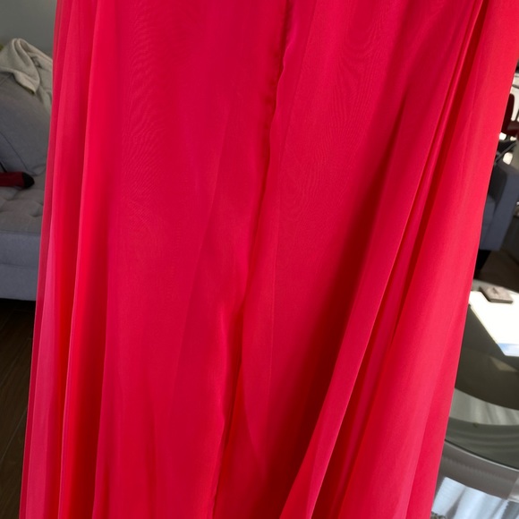 Pink and orange prom/grad dress with train - Picture 7 of 15